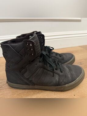 Supra Muska 001 triple black high top sneakers